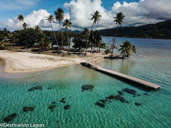 Vue Aerienne Motu Ofetaro Raiatea